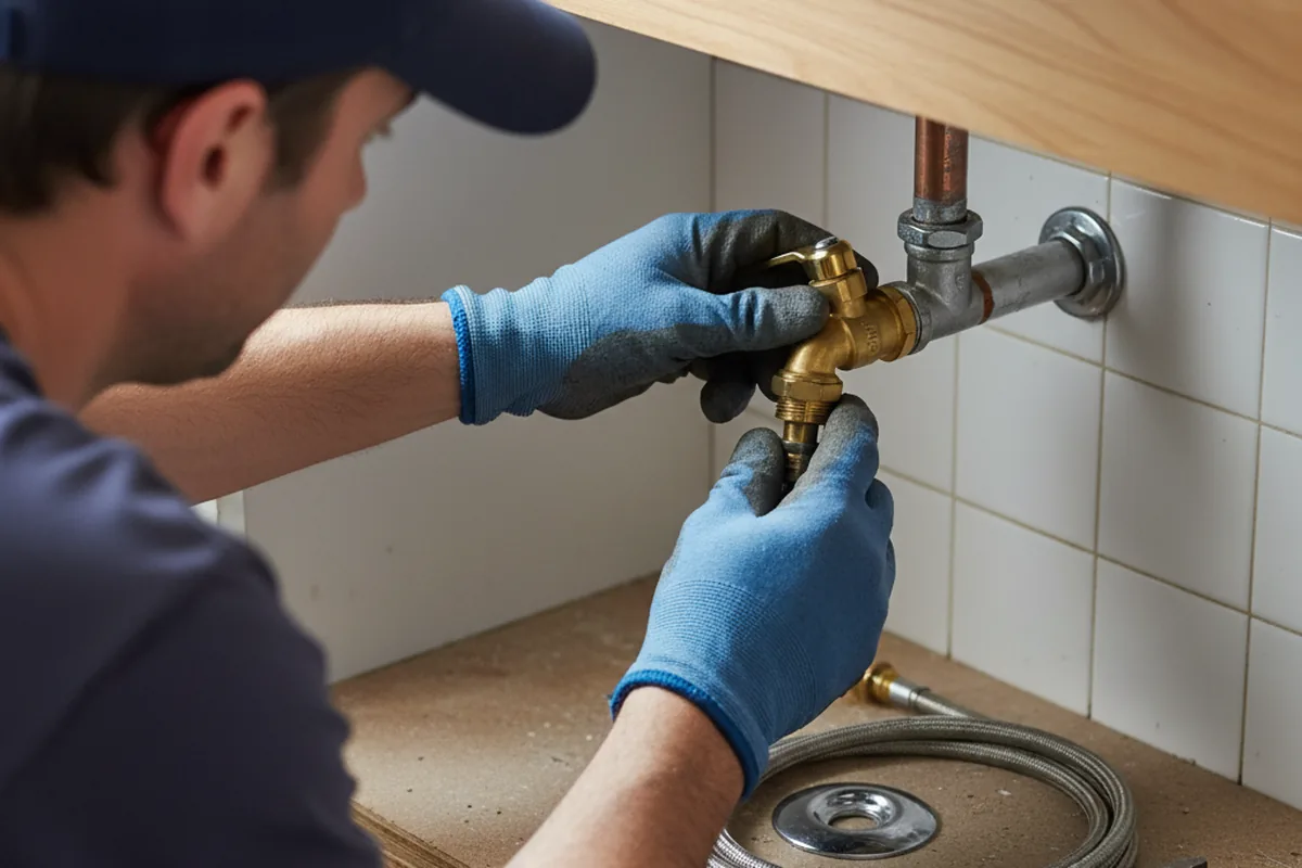Shutoff valve and fitting work during Emergency Plumbing in Joliet